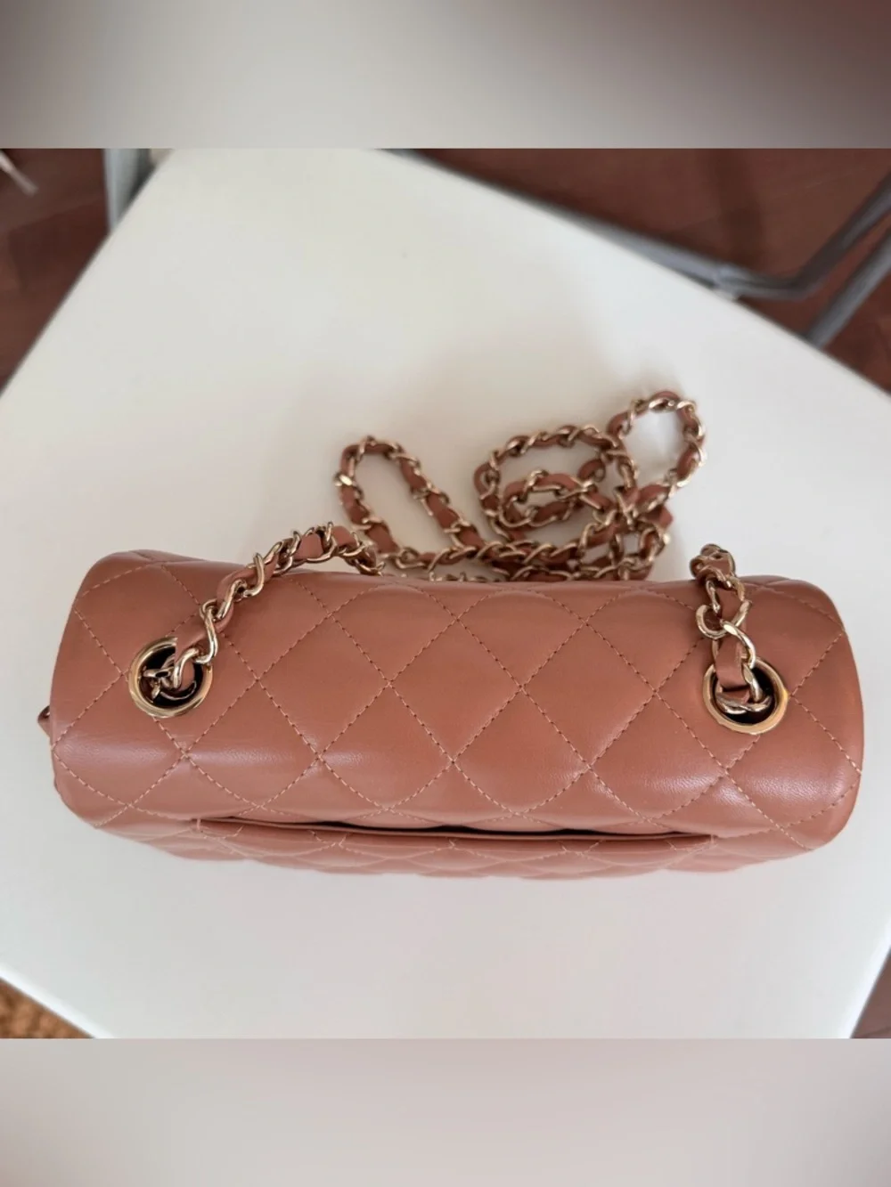 Chanel Classic Flap Mini Rectangular Caramel - Picture 4 of 16